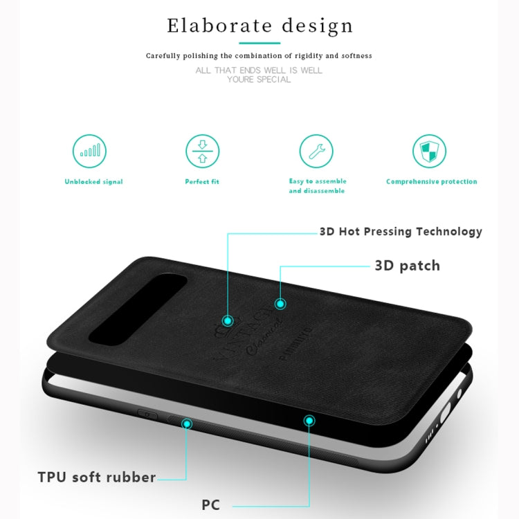 PINWUYO Shockproof Waterproof Full Coverage PC + TPU + Skin Protective Case for Galaxy S10 Plus(Brown) - Galaxy Phone Cases by PINWUYO | Online Shopping UK | buy2fix