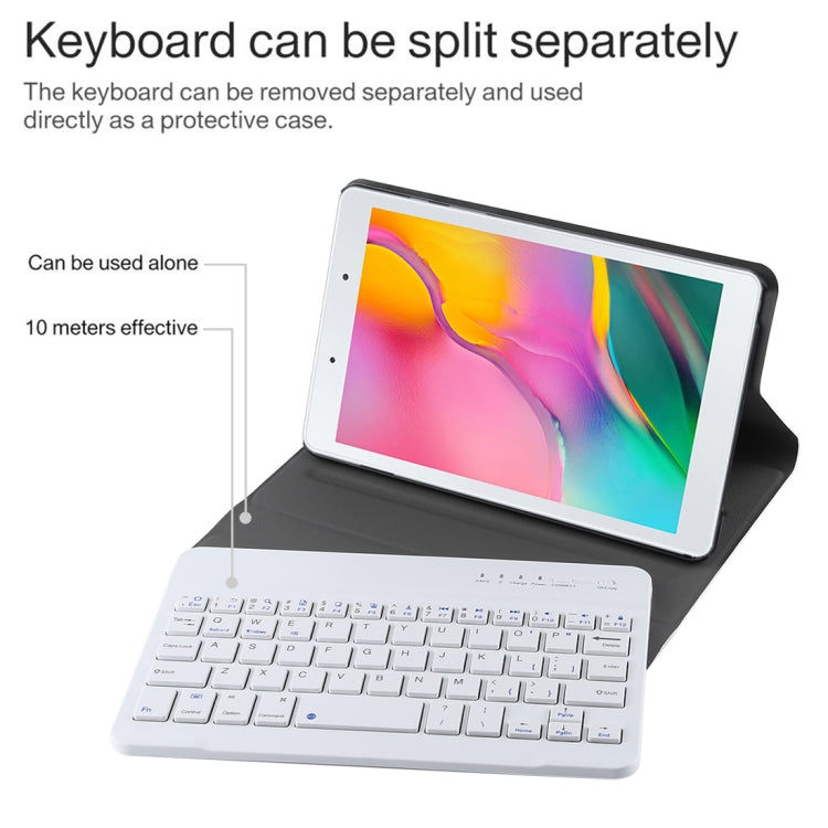 Ultra-thin Detachable Magnetic Bluetooth Keyboard Leather Tablet Case for Galaxy Tab A 8.0 2019 P200 / P205, with Holder(Gold) - Samsung Keyboard by buy2fix | Online Shopping UK | buy2fix