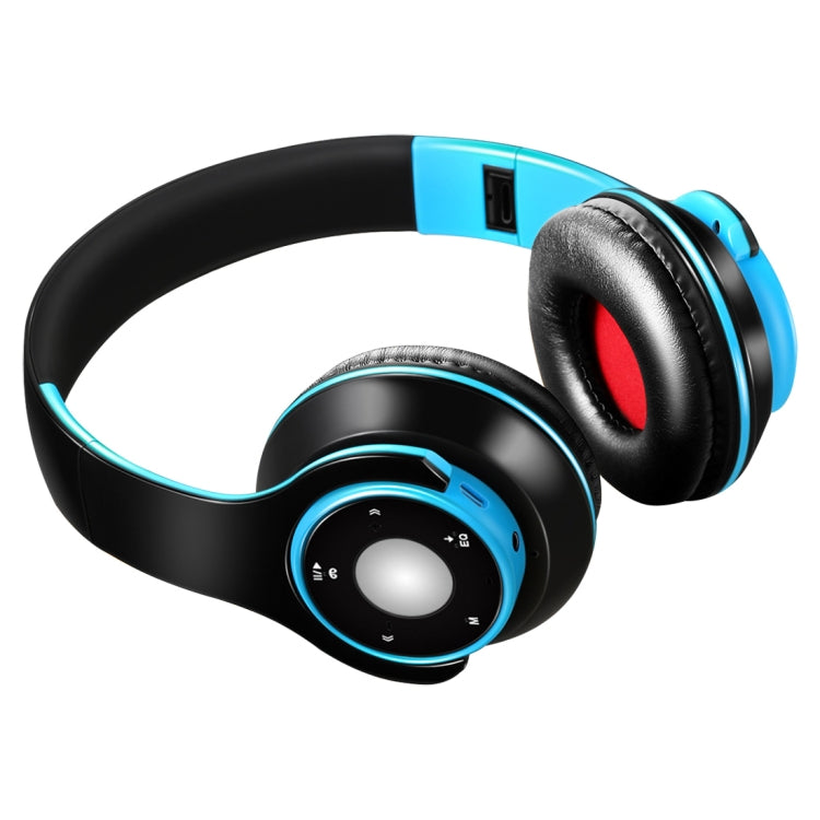 SG-8 Bluetooth 4.0 + EDR Headphones Wireless Over-ear TF Card FM Radio Stereo Music Headset with Mic (Blue) - Headset & Headphone by buy2fix | Online Shopping UK | buy2fix