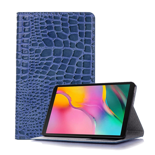 Crocodile Texture Horizontal Flip Leather Case for Galaxy Tab A 8 (2019) P200 / P205,  with Holder & Card Slots & Wallet(Blue) - Tab A 8.0 & S Pen (2019) P200/P205 by buy2fix | Online Shopping UK | buy2fix