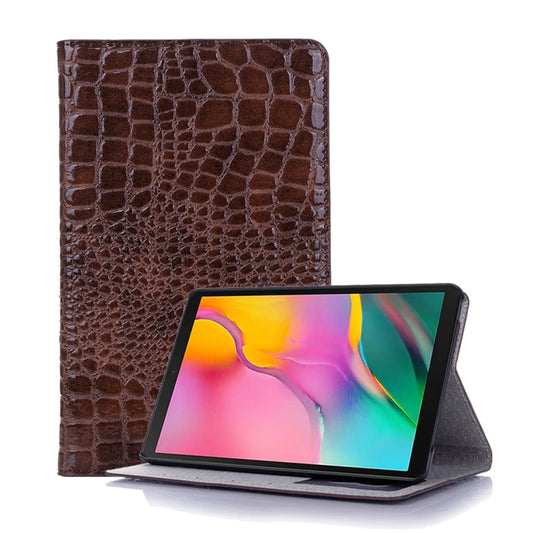 Crocodile Texture Horizontal Flip Leather Case for Galaxy Tab A 8 (2019) P200 / P205,  with Holder & Card Slots & Wallet(Brown) - Tab A 8.0 & S Pen (2019) P200/P205 by buy2fix | Online Shopping UK | buy2fix