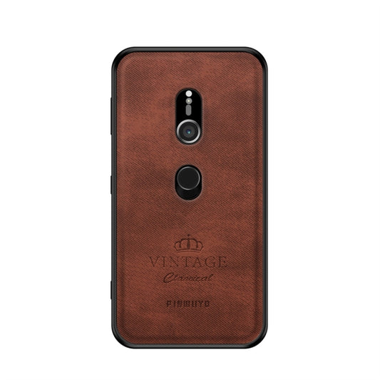 PINWUYO Shockproof Waterproof Full Coverage PC + TPU + Skin Protective Case for Sony Xperia XZ3 (Brown) - Sony Cases by PINWUYO | Online Shopping UK | buy2fix