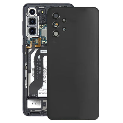 For Samsung Galaxy A32 5G Battery Back Cover with Camera Lens Cover(Black) - Galaxy A Series Parts by buy2fix | Online Shopping UK | buy2fix