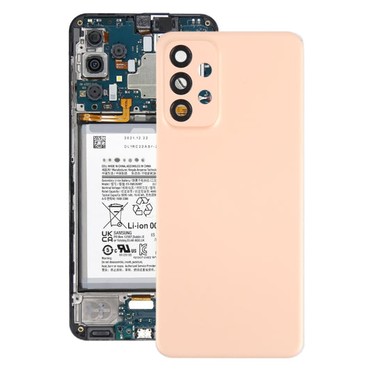 For Samsung Galaxy A23 4G SM-A235F Original Battery Back Cover with Camera Lens Cover(Pink) - Back Cover by buy2fix | Online Shopping UK | buy2fix