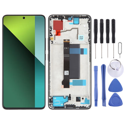 For Xiaomi Poco X6 Original AMOLED Material LCD Screen Digitizer Full Assembly with Frame (Black) - LCD Screen by buy2fix | Online Shopping UK | buy2fix