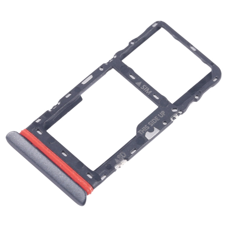 For Alcatel 1T 10 inch 2020 8091 SIM Card Tray + Micro SD Card Tray (Black) - Card Tray by buy2fix | Online Shopping UK | buy2fix