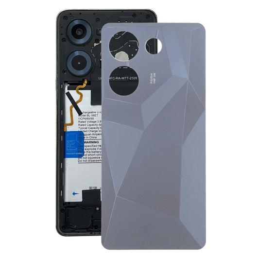 For Tecno Camon 20 Pro Original Battery Back Cover(Black) - Back Cover by buy2fix | Online Shopping UK | buy2fix