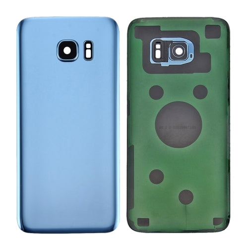 For Samsung Galaxy S7 SM-G930F Battery Back Cover with Camera Lens Cover (Blue) - Galaxy S Series Parts by buy2fix | Online Shopping UK | buy2fix