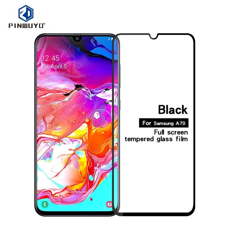 PINWUYO 9H 2.5D Full Glue Tempered Glass Film for Galaxy A70 - Galaxy Tempered Glass by PINWUYO | Online Shopping UK | buy2fix