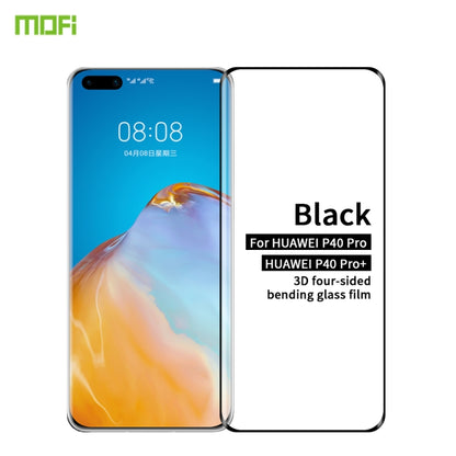 For Huawei P40 Pro / P40 Pro+ MOFI 9H 3D Explosion Proof Thermal Bending Full Screen Covered Tempered Glass Film(Black) - Huawei Tempered Glass by MOFI | Online Shopping UK | buy2fix