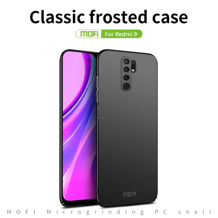 For Xiaomi Redmi 9 MOFI Frosted PC Ultra-thin Hard Case(Black) - Xiaomi Cases by MOFI | Online Shopping UK | buy2fix