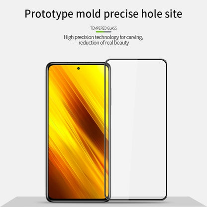 For Xiaomi Poco X3 / X3 NFC MOFI 9H 3D Explosion-proof Curved Screen Tempered Glass Film(Black) -  by MOFI | Online Shopping UK | buy2fix