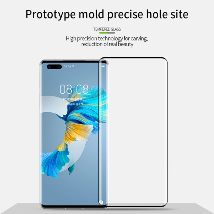 For Huawei Mate 40 Pro MOFI 9H 3D Explosion Proof Thermal Bending Full Screen Tempered Glass Film(Black) - Huawei Tempered Glass by MOFI | Online Shopping UK | buy2fix