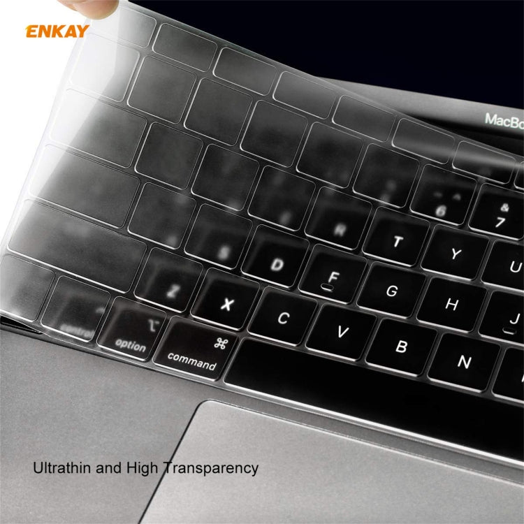 ENKAY 3 in 1 Crystal Laptop Protective Case + US Version TPU Keyboard Film + Anti-dust Plugs Set for MacBook Pro 13.3 inch A1708 (without Touch Bar)(Dark Blue) - MacBook Pro Cases by ENKAY | Online Shopping UK | buy2fix