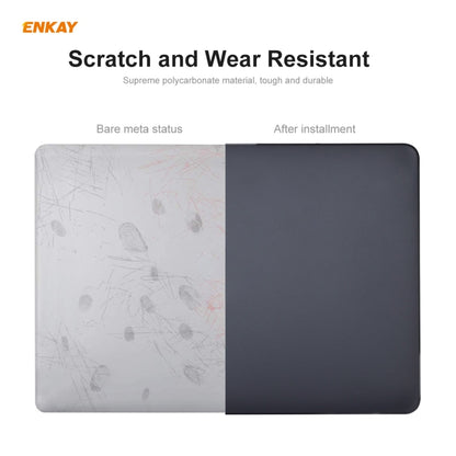 ENKAY 3 in 1 Matte Laptop Protective Case + US Version TPU Keyboard Film + Anti-dust Plugs Set for MacBook Pro 13.3 inch A1708 (without Touch Bar)(Black) - MacBook Pro Cases by ENKAY | Online Shopping UK | buy2fix