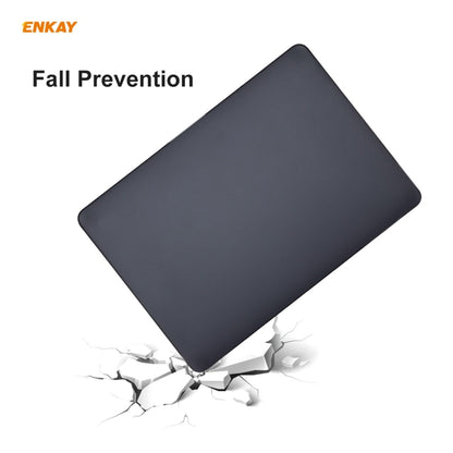 ENKAY 3 in 1 Matte Laptop Protective Case + EU Version TPU Keyboard Film + Anti-dust Plugs Set for MacBook Pro 13.3 inch A2251 & A2289 & A2338 (with Touch Bar)(Pink) - MacBook Pro Cases by ENKAY | Online Shopping UK | buy2fix