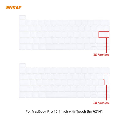 ENKAY 3 in 1 Crystal Laptop Protective Case + US Version TPU Keyboard Film + Anti-dust Plugs Set for MacBook Pro 16 inch A2141 (with Touch Bar)(Green) - MacBook Pro Cases by ENKAY | Online Shopping UK | buy2fix