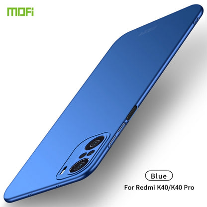 For Xiaomi Redmi K40 / K40 Pro MOFI Frosted PC Ultra-thin Hard Case(Blue) - Xiaomi Cases by MOFI | Online Shopping UK | buy2fix