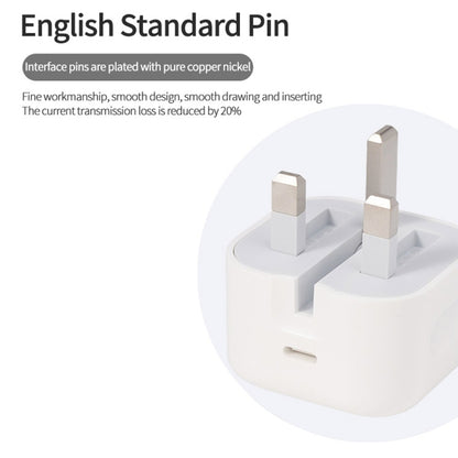 A2344 20W PD 3.0 Type-C / USB-C Folding Travel Charger + USB-C / Type-C to 8 Pin Fast Charging Data Cable Set, UK Plug, Length: 2m - USB Charger by buy2fix | Online Shopping UK | buy2fix