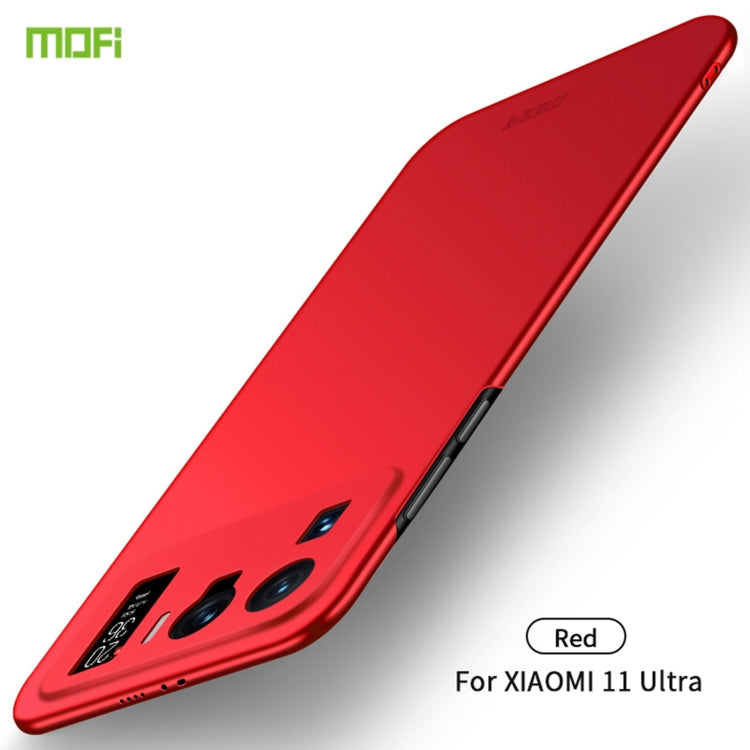 For Xiaomi Mi 11 Ultra MOFI Frosted PC Ultra-thin Hard Case(Red) - Xiaomi Cases by MOFI | Online Shopping UK | buy2fix