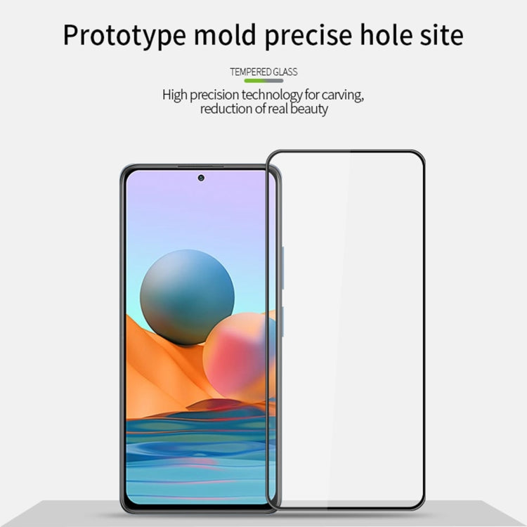 For Xiaomi Redmi Note 10 Pro / Note 10 Pro Max MOFI 9H 3D Explosion-proof Curved Screen Tempered Glass Film(Black) -  by MOFI | Online Shopping UK | buy2fix