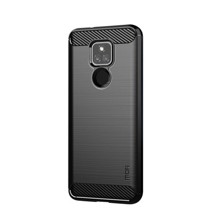 For Motorola Moto G Play 2021 MOFI Gentleness Series Brushed Texture Carbon Fiber Soft TPU Case(Black) - Motorola Cases by MOFI | Online Shopping UK | buy2fix