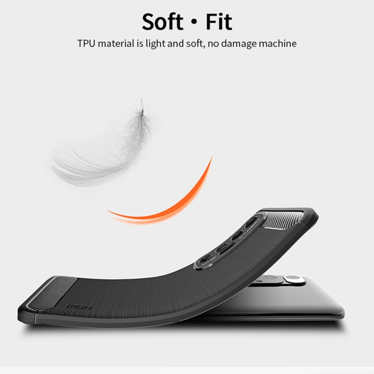 For?Xiaomi Mi 10S MOFI Gentleness Series Brushed Texture Carbon Fiber Soft TPU Case(Grey) - Xiaomi Cases by MOFI | Online Shopping UK | buy2fix