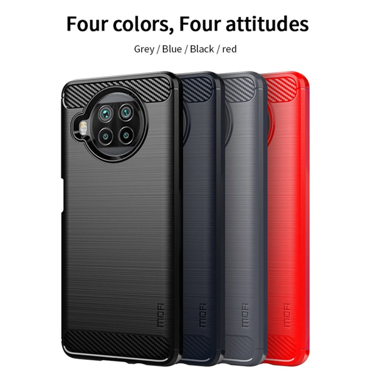 For Xiaomi Mi 10T Lite /Mi 10i 5G / Note 9 Pro 5G MOFI Gentleness Series Brushed Texture Carbon Fiber Soft TPU Case(Blue) - Xiaomi Cases by MOFI | Online Shopping UK | buy2fix