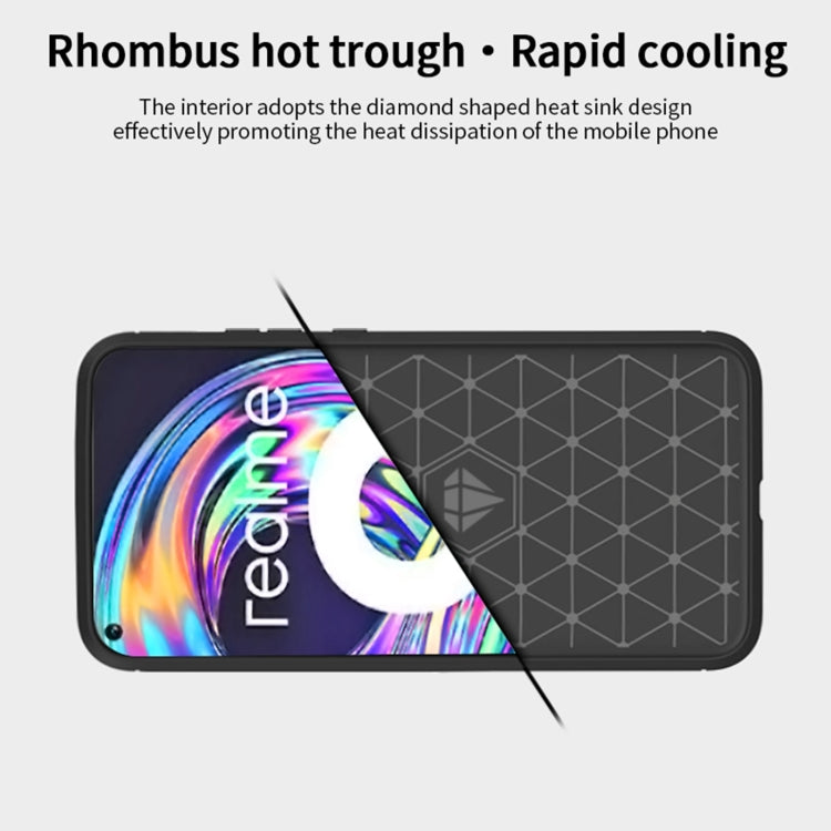 For OPPO Realme 8 / 8 Pro MOFI Gentleness Series Brushed Texture Carbon Fiber Soft TPU Case(Black) - Realme Cases by MOFI | Online Shopping UK | buy2fix