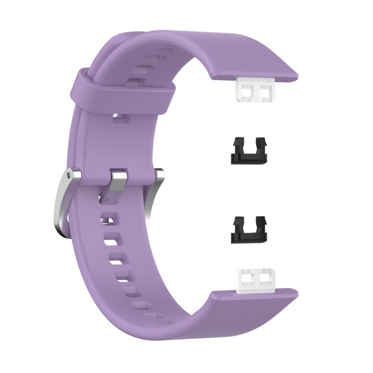 For Huawei Watch Fit TIA-B09 Silicone Watch Band(light purple) - Watch Bands by buy2fix | Online Shopping UK | buy2fix