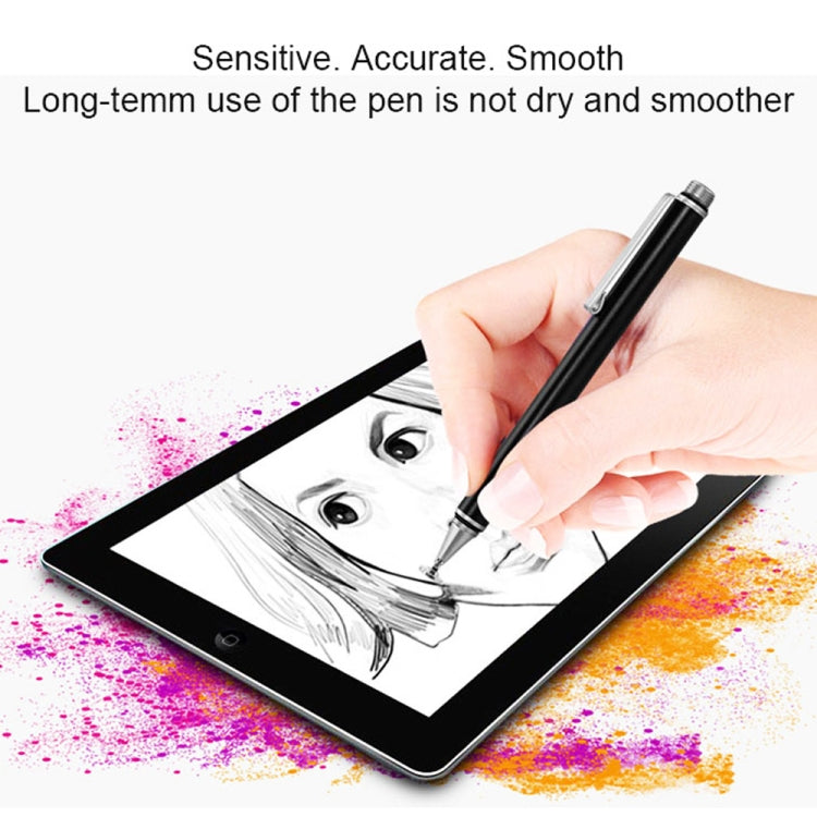 AT-21 Mobile Phone Touch Screen Capacitive Pen Drawing Pen(Silver) - Stylus Pen by buy2fix | Online Shopping UK | buy2fix