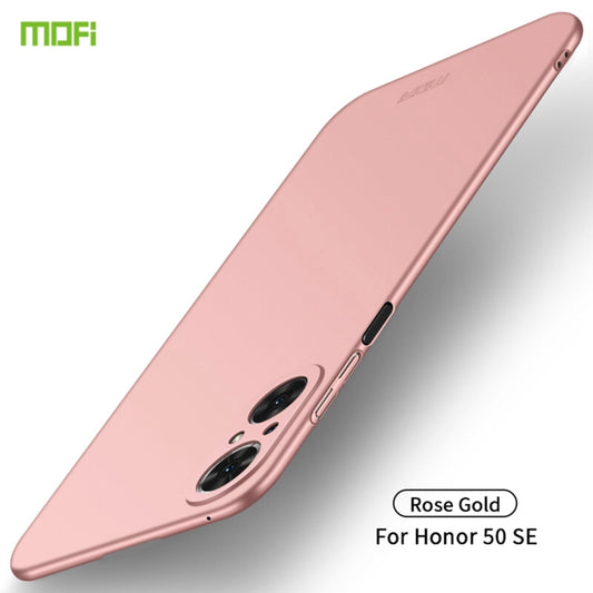 For Honor 50 SE MOFI Frosted PC Ultra-thin Hard Case(Rose Gold) - Honor Cases by MOFI | Online Shopping UK | buy2fix