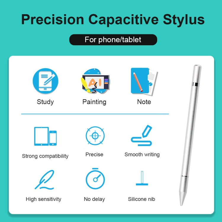 AT-25 2 in High-precision Mobile Phone Touch Capacitive Pen Writing Pen(Blue) - Stylus Pen by buy2fix | Online Shopping UK | buy2fix