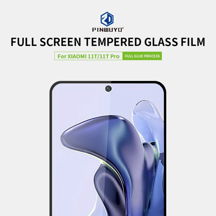 For Xiaomi Mi 11T / 11T Pro PINWUYO 9H 2.5D Full Screen Tempered Glass Film(Black) -  by PINWUYO | Online Shopping UK | buy2fix