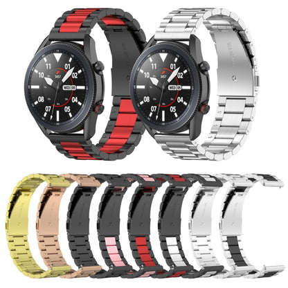 For Huawei Watch GT Runner / Watch GT 3 46mm Three Bead Stainless Steel Watch Band (Color) - Watch Bands by buy2fix | Online Shopping UK | buy2fix