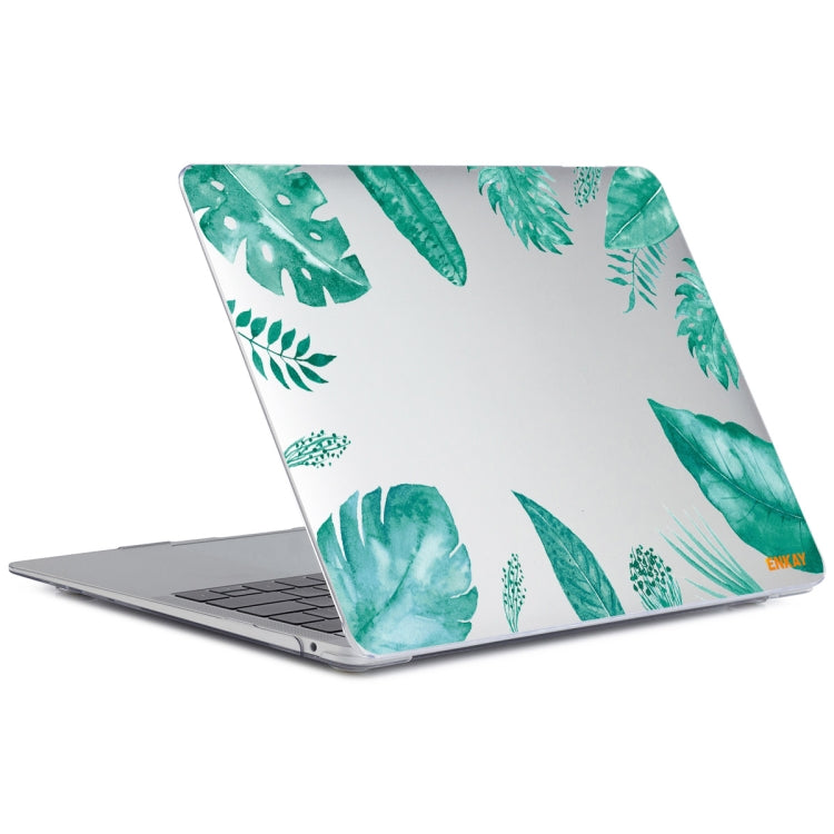 ENKAY Hat-Prince Forest Series Pattern Laotop Protective Crystal Case for MacBook Pro 16.2 inch A2485 2021/A2880 2023 (Green Leaf Pattern) - MacBook Pro Cases by ENKAY | Online Shopping UK | buy2fix