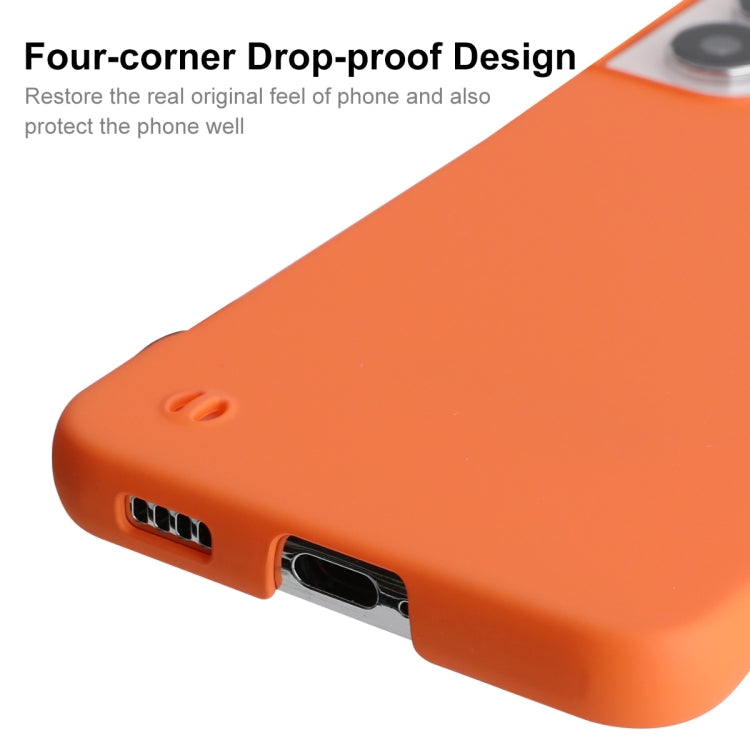 For Samsung Galaxy S22+ 5G ENKAY Matte Frameless Hard PC Case(Orange) - Galaxy S22+ 5G Cases by ENKAY | Online Shopping UK | buy2fix