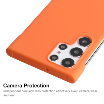 For Samsung Galaxy S22 Ultra 5G ENKAY Matte Frameless Hard PC Case(Orange) - Galaxy S22 Ultra 5G Cases by ENKAY | Online Shopping UK | buy2fix