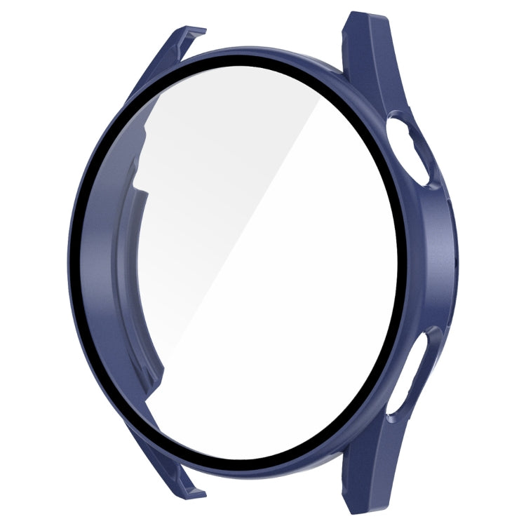 For Huawei Watch GT 3 42mm ENKAY Matte PC Frame + Tempered Glass Protector Case(Dark Blue) - Watch Cases by ENKAY | Online Shopping UK | buy2fix