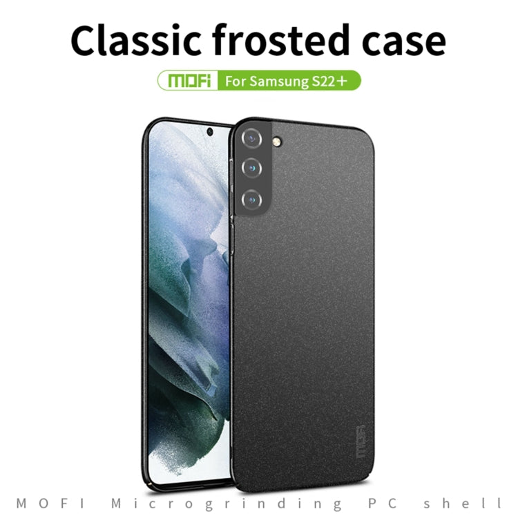 For Samsung Galaxy S22+ 5G MOFI Fandun Series Frosted Ultra-thin PC Hard Phone Case(Black) - Galaxy S22+ 5G Cases by MOFI | Online Shopping UK | buy2fix