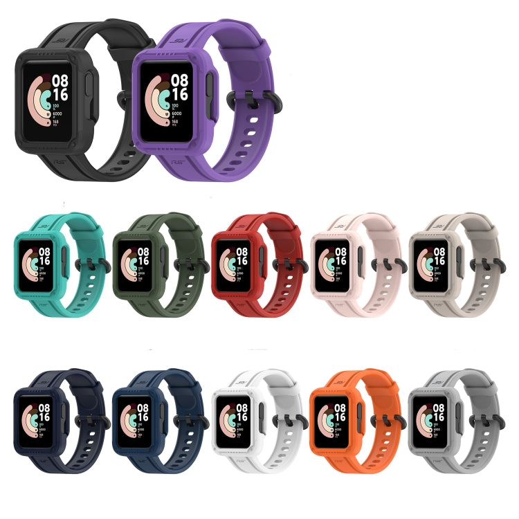 For Xiaomi Mi Watch Lite Silicone Solid Color Watch Band(Black) - Watch Bands by buy2fix | Online Shopping UK | buy2fix