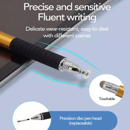 AT-31 Conductive Cloth Head + Precision Sucker Capacitive Pen Head 2-in-1 Handwriting Stylus with 1 Pen Head(Dark Blue) - Stylus Pen by buy2fix | Online Shopping UK | buy2fix