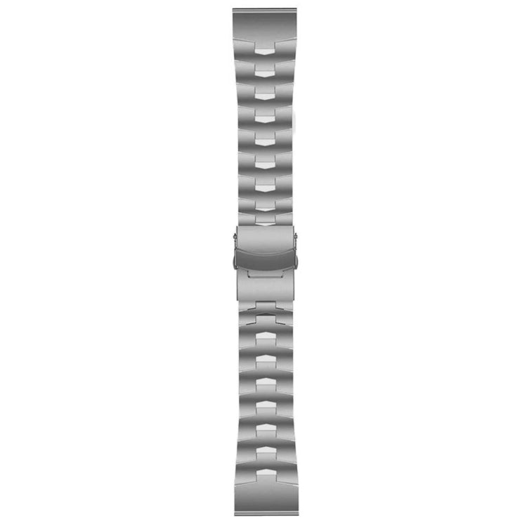 For Garmin Fenix 3 HR 26mm Titanium Alloy Quick Release Watch Band(Titanium Gray) - Watch Bands by buy2fix | Online Shopping UK | buy2fix