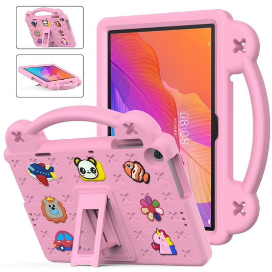 For Huawei MatePad T10S 10.1 / T10 9.7 / Honor Pad X8 10.1 Handle Kickstand Children EVA Shockproof Tablet Case(Pink) - Honor by buy2fix | Online Shopping UK | buy2fix