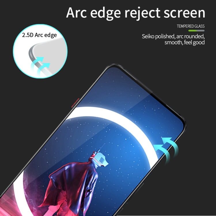 For ZTE Nubia Red Magic 8 Pro / 8 Pro+ PINWUYO 9H 2.5D Full Screen Tempered Glass Film(Black) - ZTE Tempered Glass by PINWUYO | Online Shopping UK | buy2fix