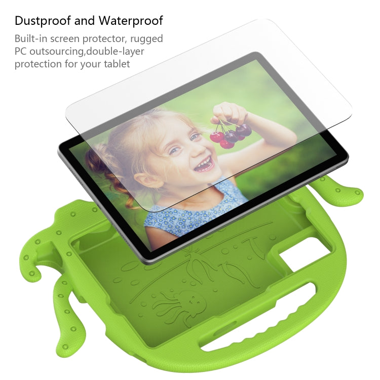 For Lenovo Tab M11 /Xiaoxin Pad 11 2024 Octopus Style EVA Hybrid PC Shockproof Tablet Case with Strap(Grass Green) - Lenovo by buy2fix | Online Shopping UK | buy2fix