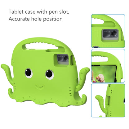 For Lenovo Tab M11 /Xiaoxin Pad 11 2024 Octopus Style EVA Hybrid PC Shockproof Tablet Case with Strap(Grass Green) - Lenovo by buy2fix | Online Shopping UK | buy2fix