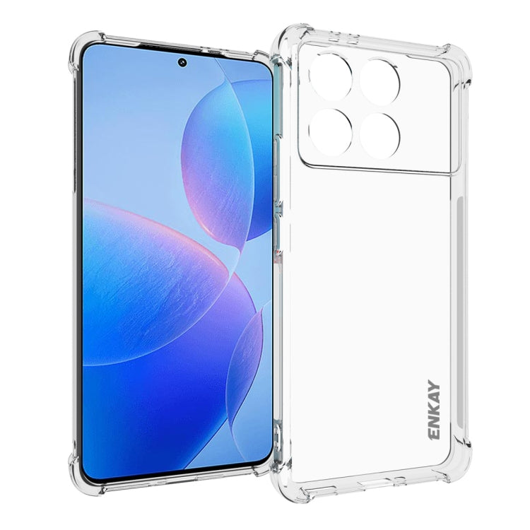 For Redmi K70 Pro ENKAY Hat-Prince Transparent TPU Shockproof Phone Case - K70 Pro Cases by ENKAY | Online Shopping UK | buy2fix