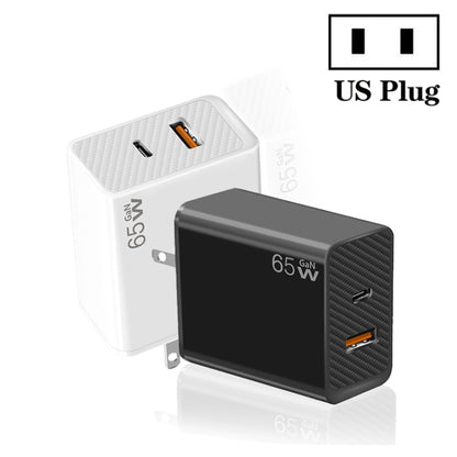 GaN PD48W Type-C PD3.0 + USB3.0 Fast Charger ，US Plug(Black) - USB Charger by buy2fix | Online Shopping UK | buy2fix