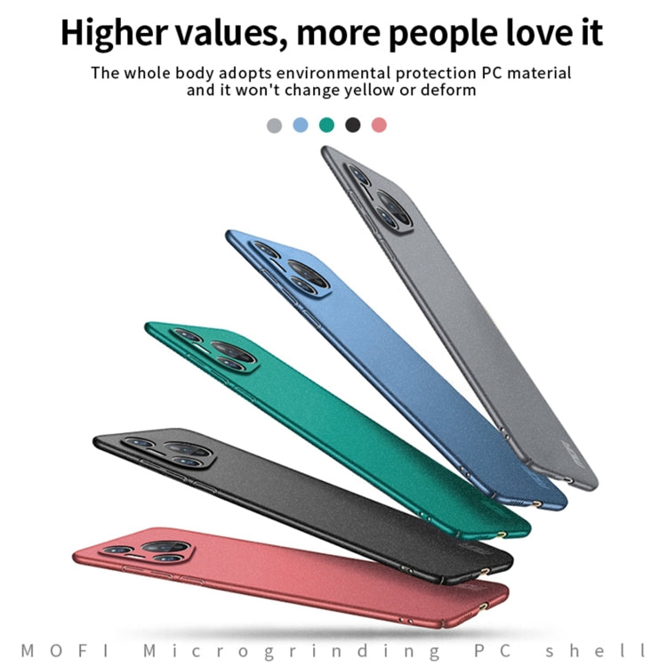 For Huawei P70 Pro MOFI Fandun Series Frosted PC Ultra-thin All-inclusive Phone Case(Green) - Huawei Cases by MOFI | Online Shopping UK | buy2fix